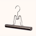 Trouser Clamp Hanger 'Silver Top' by Nakata, Set of 3