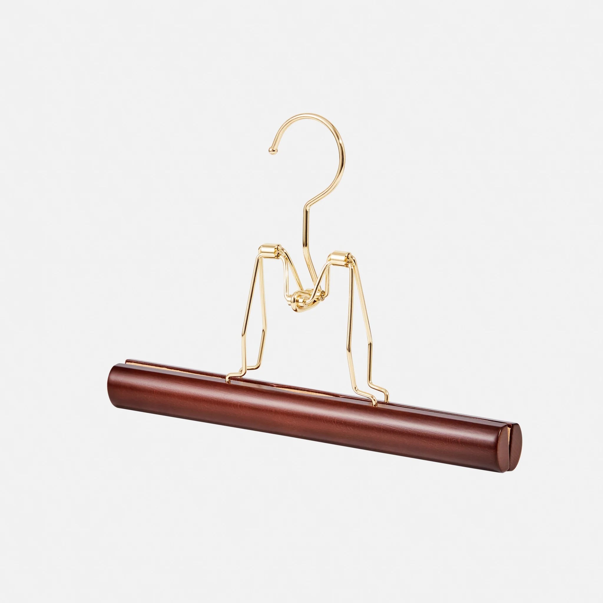 Trouser Clamp Hanger 'Gold Top' by Nakata, Set of 3