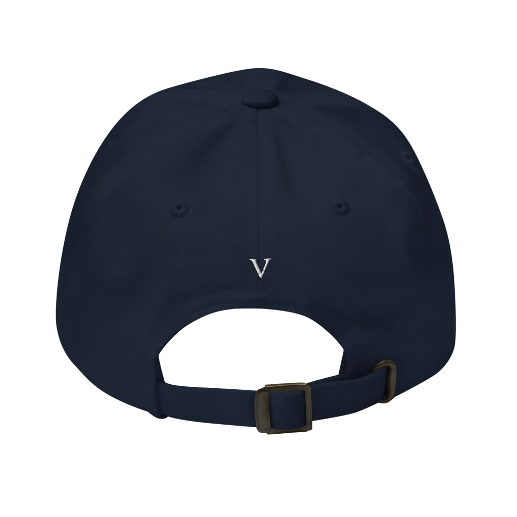 pressing on cap the valet side navy