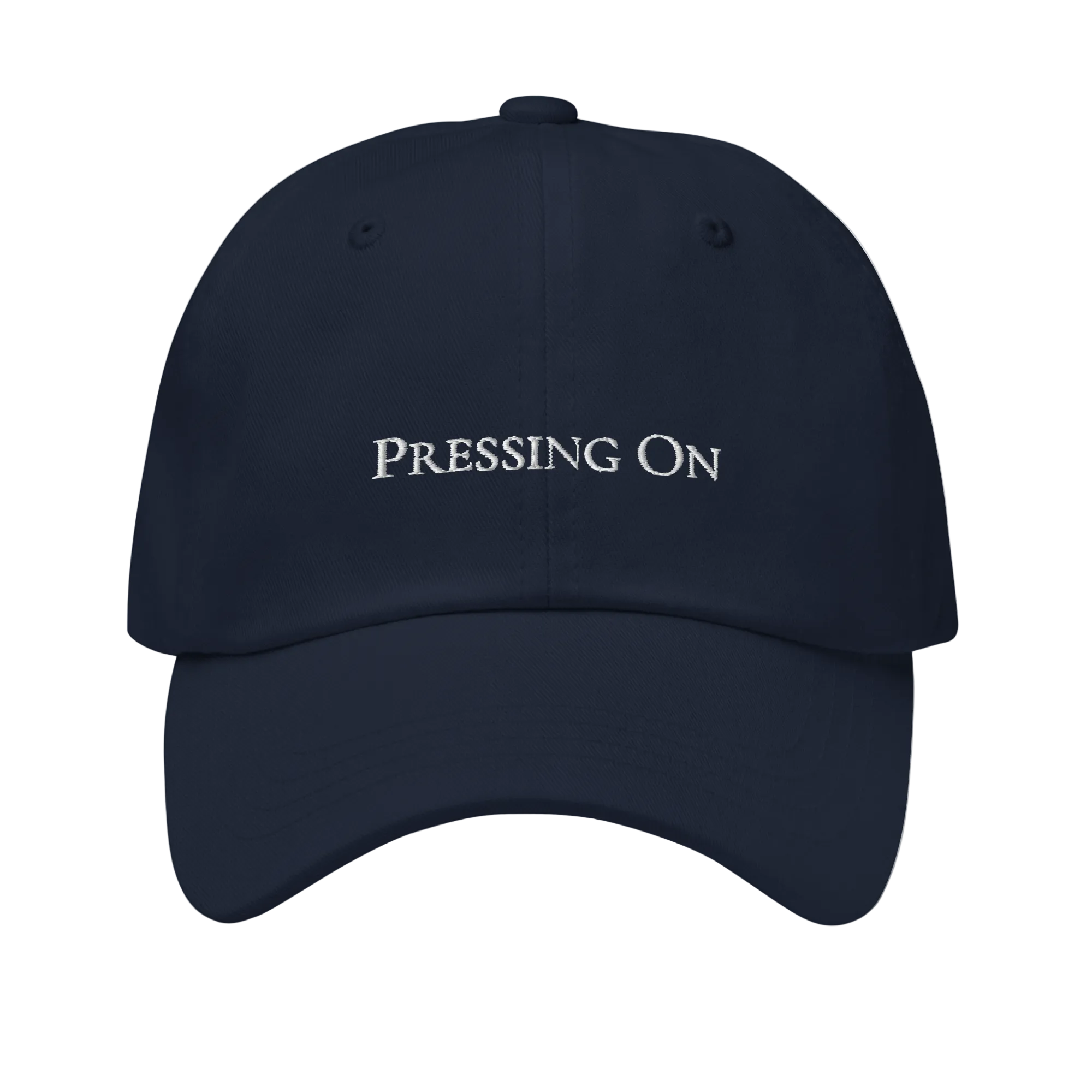pressing on cap the valet navy