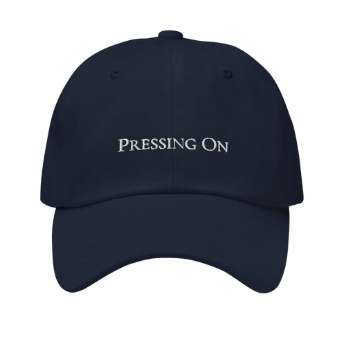 pressing on cap the valet navy
