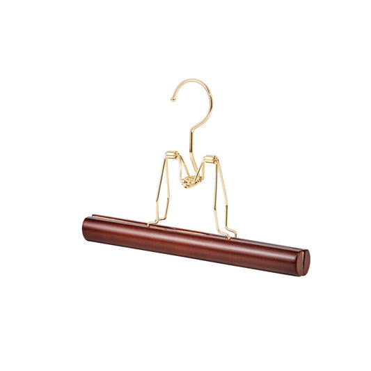 Trouser Clamp Hanger 'Gold Top' by Nakata, Set of 3