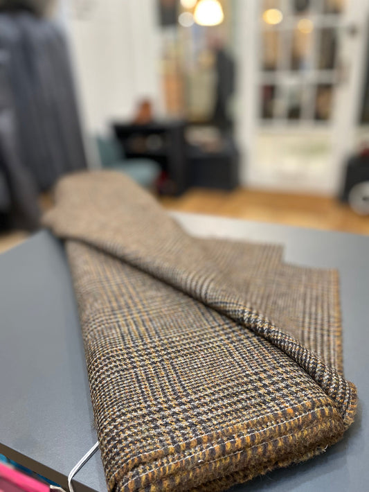 Fox Tweed Rust and Blue Check Jacket Length 2.6m